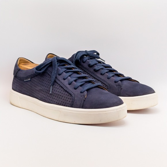 Mephisto Men's City Hiker Navy Blue Nubuck Sneakers - EUR 44 / US 10.5 / UK 10